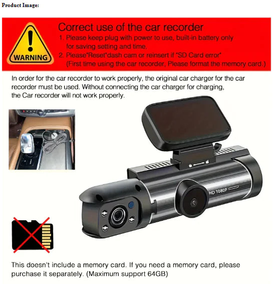 360° HD Car Surveillance Camera