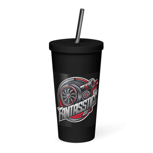 Sleek Stainless Steel Tumbler with Straw