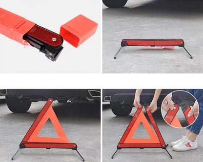 Compact High-Visibility Safety Triangle